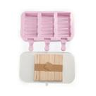 Forma de Picolé Em Silicone Zig Zag 3 Cavidades E 50 Palitos - Kehome