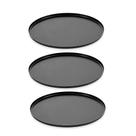 Forma de Pizza Antiaderente 40cm Assadeira Redonda Preto 3un