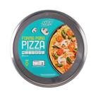 Forma De Pizza Lisa 1,5 Litro 35cm Diâmetro em Alumínio Cristal Mais Sabor Crocância N35 Cozinha MTA - 125