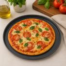 Forma de Pizza Redonda 35cm Aço Carbono Antiaderente: Assa Uniforme e Não Gruda