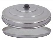 Forma De Pizza + Tampa Abafador Em Aluminio 35cm