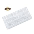 Forma De Plástico - Bombom Quadrado - 27,5x13,5x2cm - 1 unidade - Silver Plastic - Rizzo Forma De Plástico - Bombom Quadrado - 27,5x13,5x2cm - 1 unidade - Silver Plastic - Rizzo