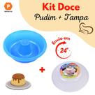 Forma de Pudim 23cm + Tampa de Microondas Forma de Pudim 23cm + Tampa de Microondas