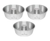Forma De Pudim Bolo Com Furo 19 x 8 cm Redonda Kit 3 Peças Forma De Pudim Bolo Com Furo 19 x 8 cm Redonda Kit 3 Peças