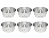 Forma De Pudim Bolo Suíça Com Furo 13 x 6 Redonda Kit 6 Peças