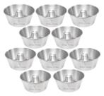 Forma De Pudim Bolo Suíça Com Furo 17 x 8 Redonda Kit 10 Peças
