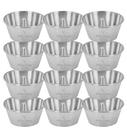 Forma De Pudim Bolo Vulcão 12x6x8cm Em Alumínio Kit Com 12 Peças