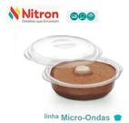 Forma De Pudim Com Tampa Para Microondas Nitron Livre Bpa