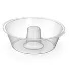 Forma de Pudim Gelatina Manjar Plastico Resistente Microondas Premium Transparente