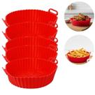 Forma de Silicone 16cm Redonda Antiaderente Para Air Fryer