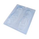 Forma de silicone 3 partes chuteira cod-870 bwb