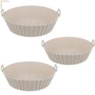 Forma De Silicone Air Fryer Forno Fritadeira Assadeira Reutilizável Antiaderente Flexível