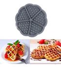 Forma De Silicone Antiaderente Para Waffles Com 5 Cavidades COR:CINZA