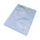 Forma de silicone coração lapidado 500g 3 partes cod 9838 Bwb