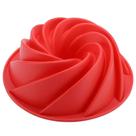 Forma de Silicone Decorada Espiral Para Air Fryer Pudim Bolo 25cm