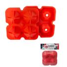 Forma de Silicone Diamante 4 Cavidades, Resistente, Flexível e Ideal Gelo, Chocolates e Sobremesas