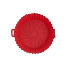 Forma De Silicone Flexível Lavável Para Air Fryer Vermelha
