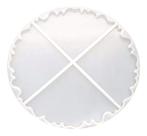 Forma De Silicone Formato 4 Porta Copos Para Resina E Gesso