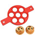 Forma de Silicone para 7 Panquecas Waffles Antiaderente