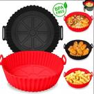 Forma de Silicone para Air Fryer 17x4,8cm Antiaderente Reutilizável BPA Free