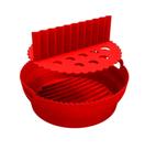 forma de silicone para air fryer com separador vermelho