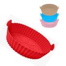 Forma de Silicone para Air Fryer Redonda Litros Papel Fritadeira Elétrica Reutilizavel Microondas Protetor Assadeira