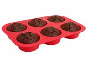 Forma de Silicone para Cupcake Muffins com 6 Cavidades 25,5cm