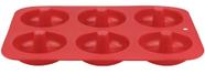 Forma de Silicone Para Donuts com 6 Cavidades Colors 26x18x3,5cm