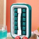 Forma De Silicone Para Gelo Em Cubos De Hóquei No Gelo 2 Em 1 Dobrável, Conveniente Para Blocos De