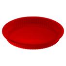 Forma De Silicone Para Torta - Redonda 26cm - Vermelha