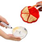 Forma De Silicone Para Waffle Air Fryer C/ Mini Mixer Portátil