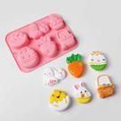 Forma De Silicone Páscoa Coelho Cesta Cenoura