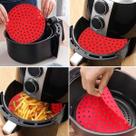 Forma de Silicone Redonda 22,5 cm para Air Fryer Forno e Microondas Alta Temperatura