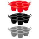 Forma De Silicone Redonda 7 Bolinhos Cupcake Antiaderente Flexível Para Air Fryer 20x5cm Uny Home