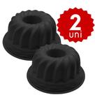 Forma de Silicone Redonda Com Buraco Furo no Meio Para Bolo Pudim Manjar 21cm