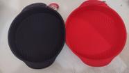 FORMA DE SILICONE REDONDA PARA AIR FRYER / FORNO 24cm UNIDADE NX027