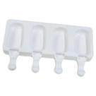 Forma De Sorvete Picolé Casquinha Silicone 4 Cavas Prática