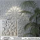 Forma Gesso 3d Pedra Seixo 40x40cm Abs 2mm Molde Para Gesso/cimento/concreto IN662
