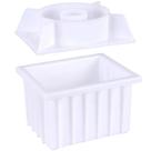 Forma Injesul para Queijo com Prensador Resistente Branco 8Kg