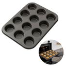 Forma Mini Cupcake Muffin Bolo 12 Cavidades Antiaderente Luxo Forma Mini Cupcake Muffin Bolo 12 Cavidades Antiaderente Luxo
