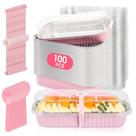 Forma mini para bolo descartável JPPSUJJ, kit com 100 unidades, 200 ml