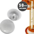 Forma mini pudim 150ml c tampa galvanotek 50 unid forno, banho maria