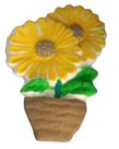 Forma/Molde Em Abs Artesanato - Vaso Girassol 35x23cm