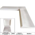 Forma Molde Para Canto Curva de Piscina Peito de Pombo 20x20cm ABS 2mm IN355