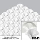 FORMA MOLDE PARA GESSO 3D 25x17cm COGUMELO 3D EM ABS VIRGEM 2MM GESSO/CIMENTO 3D IN243