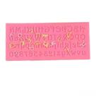 Forma Molde Silicone Letras Alfabeto Místico Bruxa Fondant