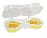 Forma Omeleteira Egg Fácil Faz 2 Ovos No Microondas Prático