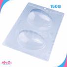 Forma Ovo de Páscoa com Silicone VÁRIOS TAMANHOS - Suporte e Molde Ovo de Páscoa (3 partes) 30,50,100,150,250,350 e 500g
