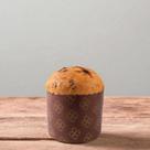 Forma Panetone 100g - Marrom Decorada com Trevos - 10 unidades - Ecopack -Rizzo
