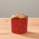 Forma Panetone 250g - Vermelho Decorada com Trevos - 10 unidades - Ecopack - Rizzo